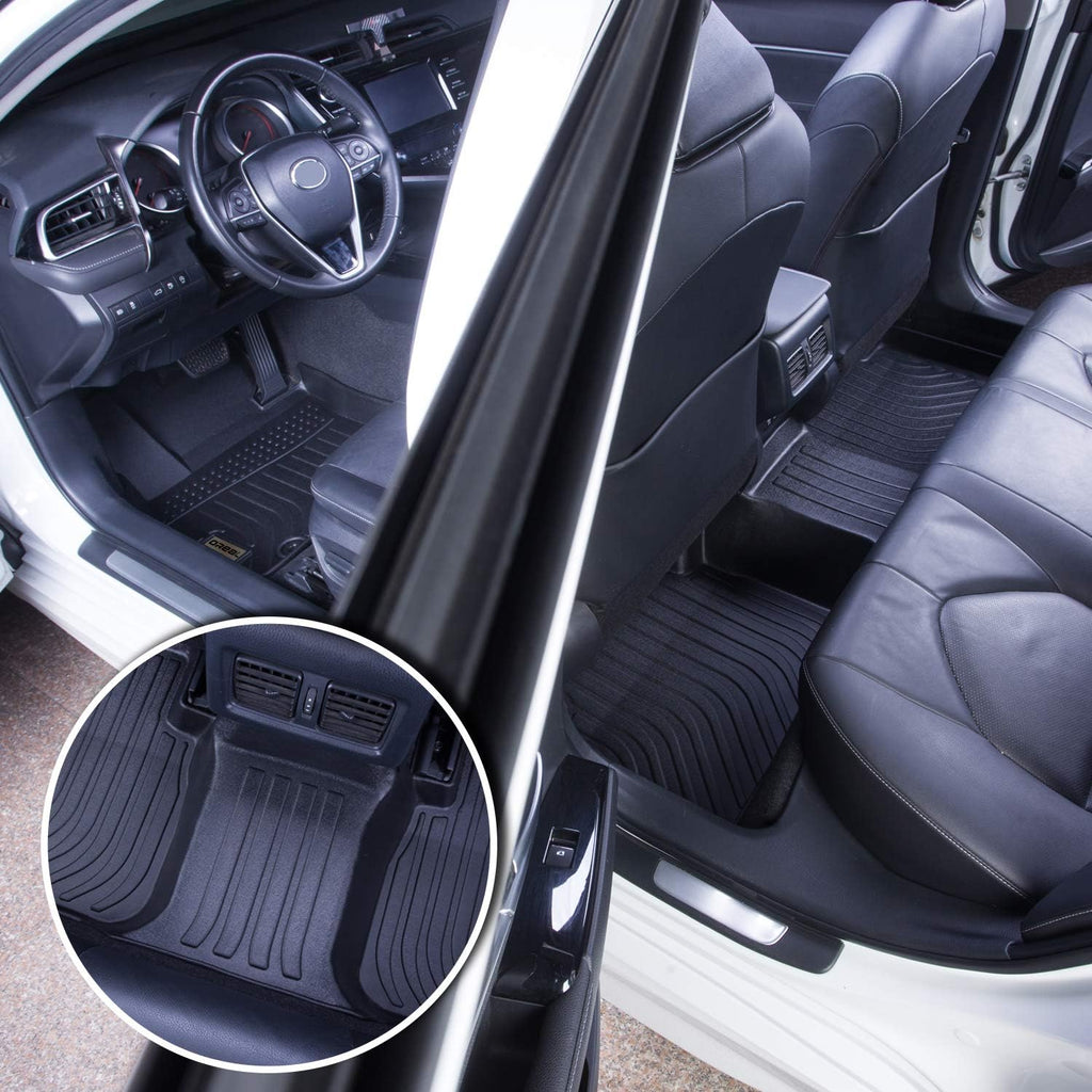 Black Floor Mats Liners Carpet Custom Fit U149