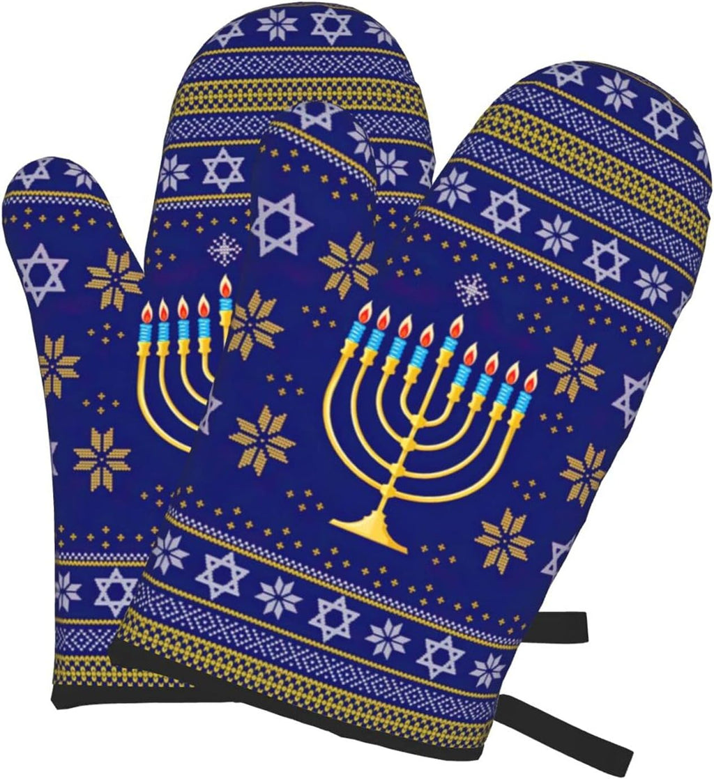 Oven Mitts Set of 2 Heat Resistant Kitchen Mittens Y693