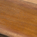 Teak Concrete Faux Live Edge Patio Dining Bench K352375