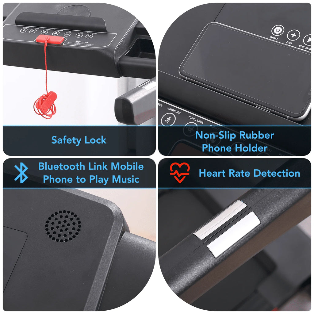 Folding Bluetooth Treadmill D8668