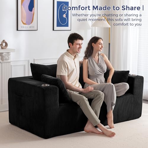 U Shaped Modular Sectional Sofa with 2 Ottomans Grey H485