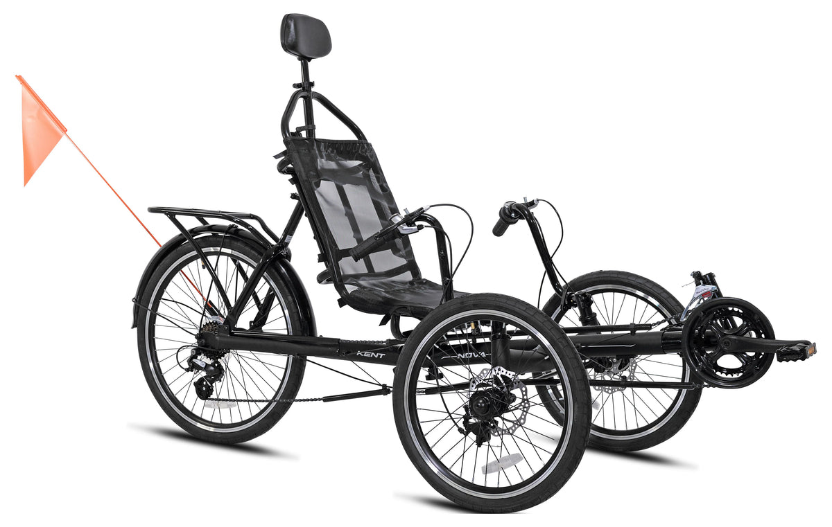 Black 24-inch Recumbent Bike F889