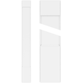 Plain PVC Pilaster with Standard Capital and Base (Pair) Y749362