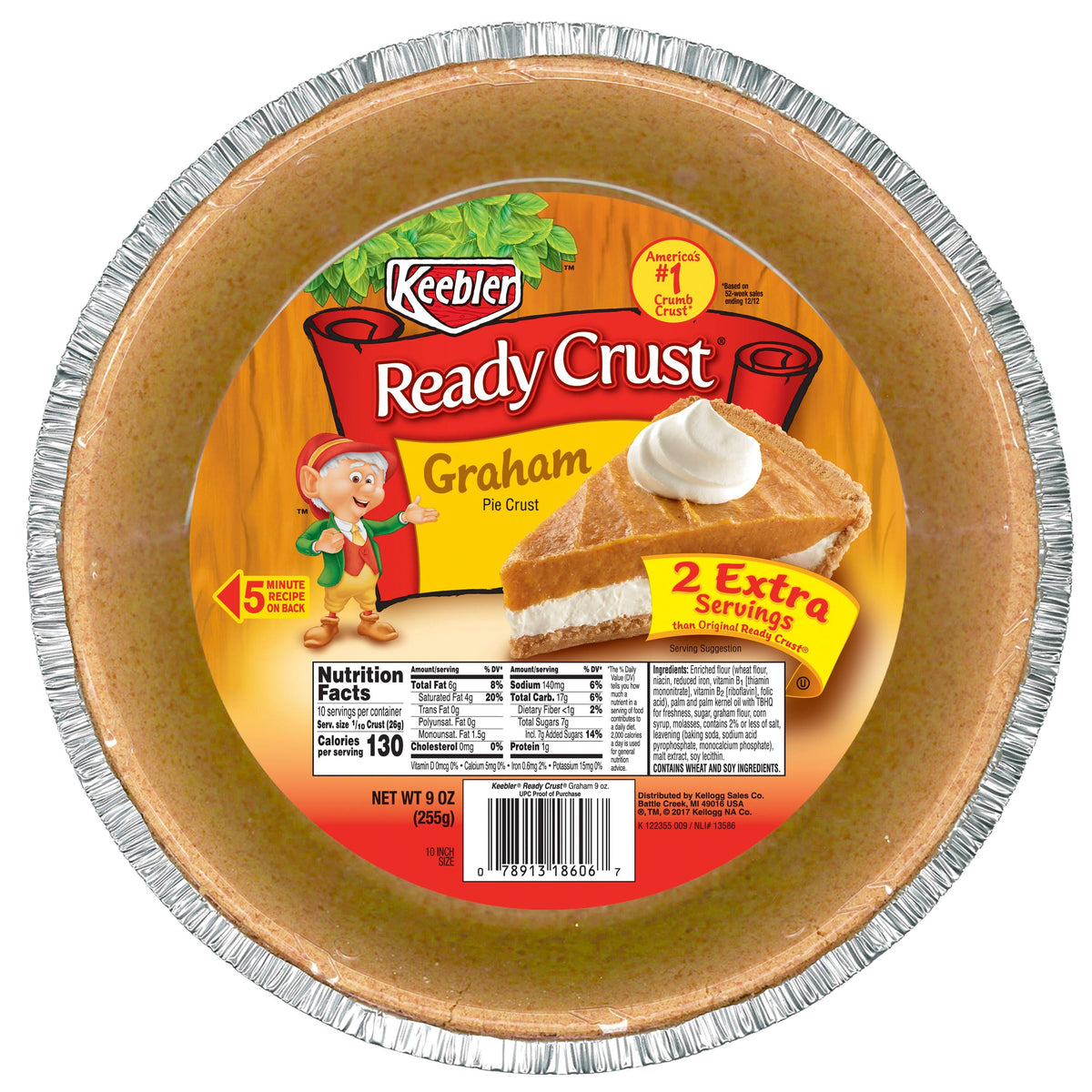 12 Packs 10 in Graham Pie Crust E646
