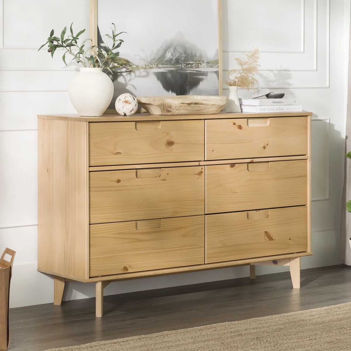 6 Drawer Solid Wood Dresser Q12414
