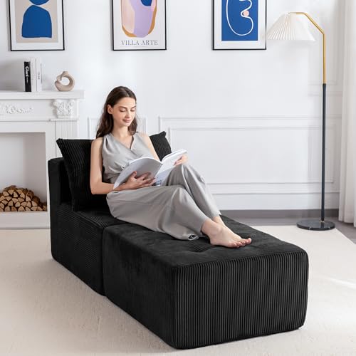 U Shaped Modular Sectional Sofa with 2 Ottomans Grey H485
