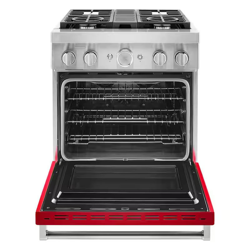 Passion Red 4-Burner Dual Fuel Freestanding Smart Range F27074