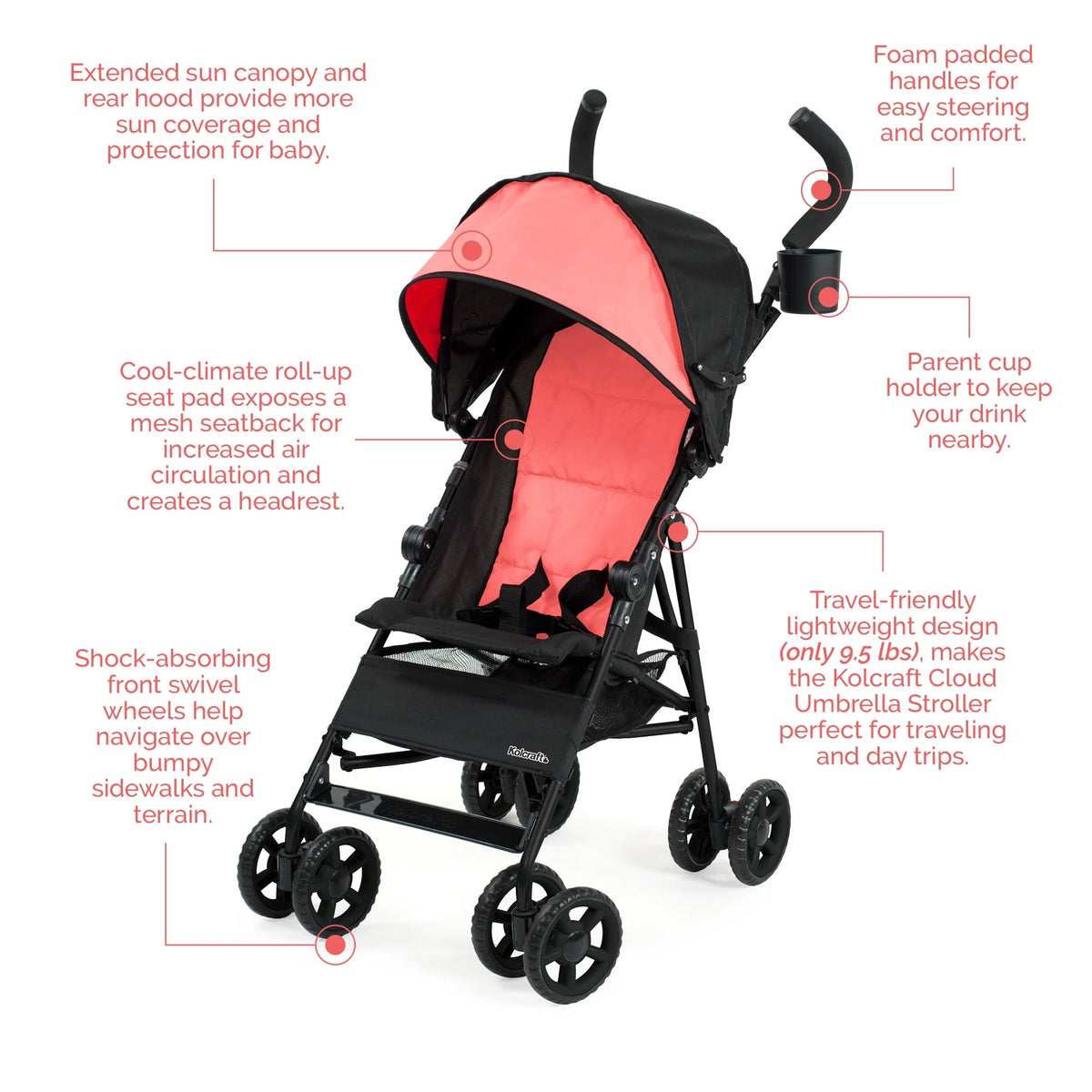 Black Umbrella Stroller Q471