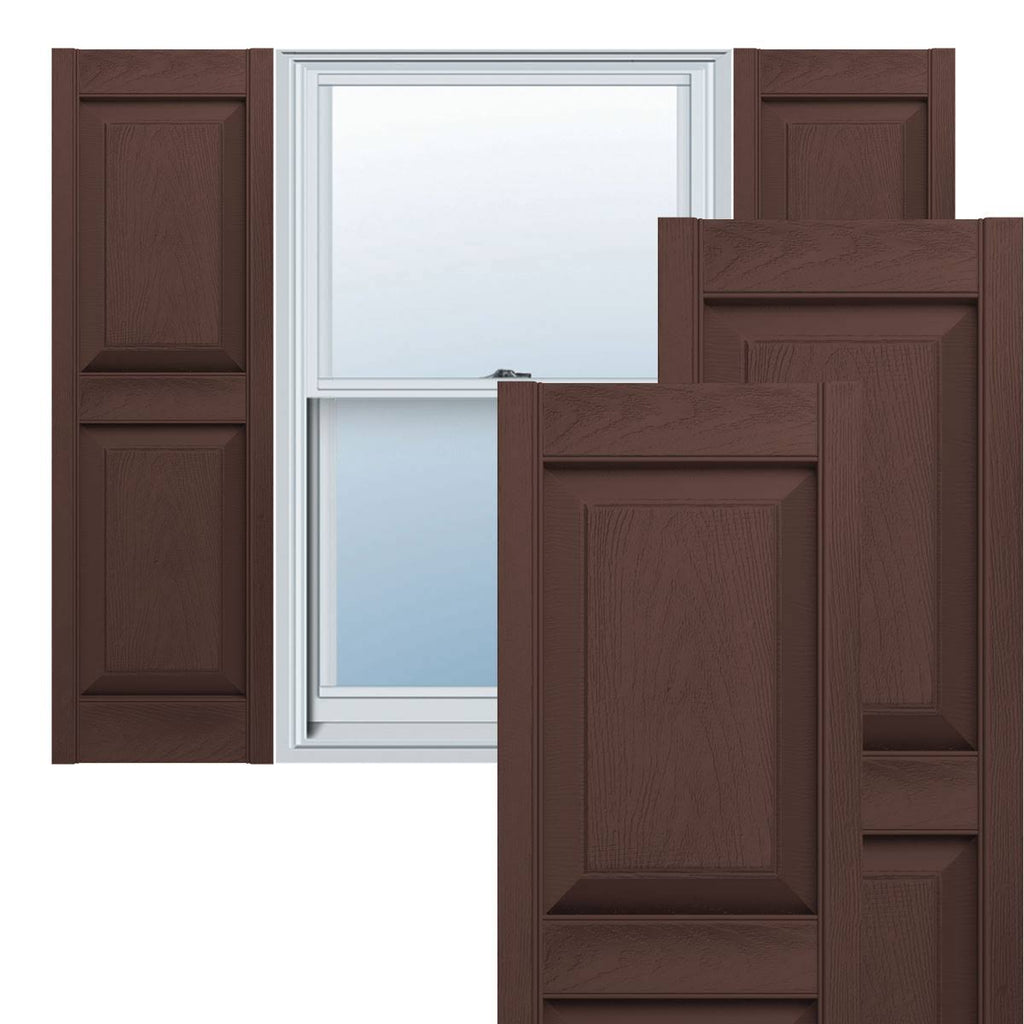 Vinyl Raised Panel Shutters J867996