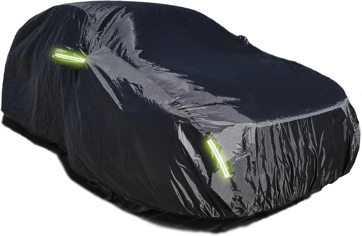 Black Full Car Cover 210D Oxford for Sedan D7208