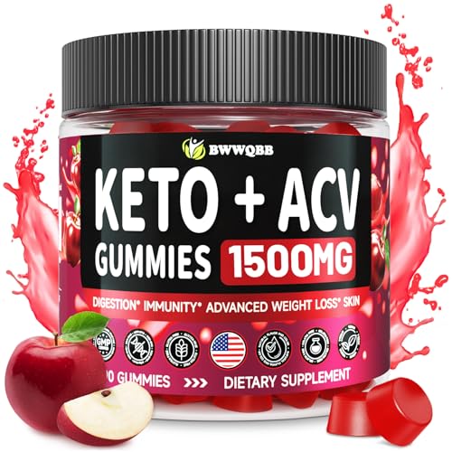 2 Pack 1500mg Keto ACV Gummies with Pomegranate & Beetroot B7191