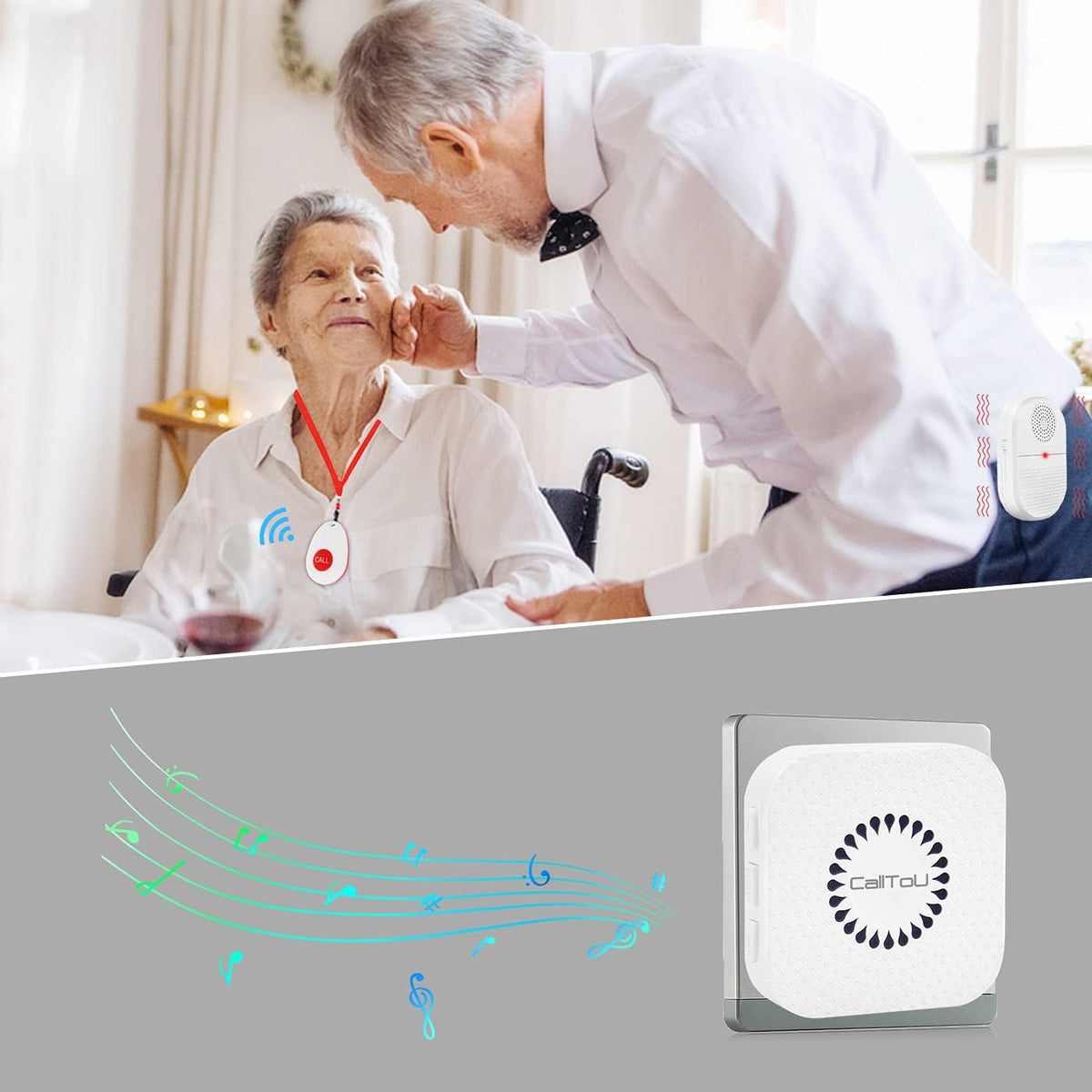 Caregiver Pager Call Button Emergency Alert System B564