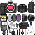 Nikon Z5 Mirrorless Digital Camera with 28mm f/2.8 Lens, 64GB Memory Card J711