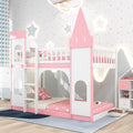 Twin Over Twin Solid Wood Bunk Bed with Ladder V633945