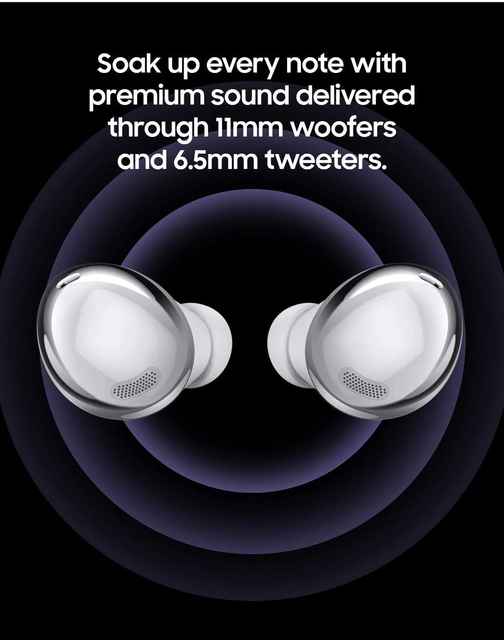 Silver White True Wireless Bluetooth Earbuds with Charging Case R93086
