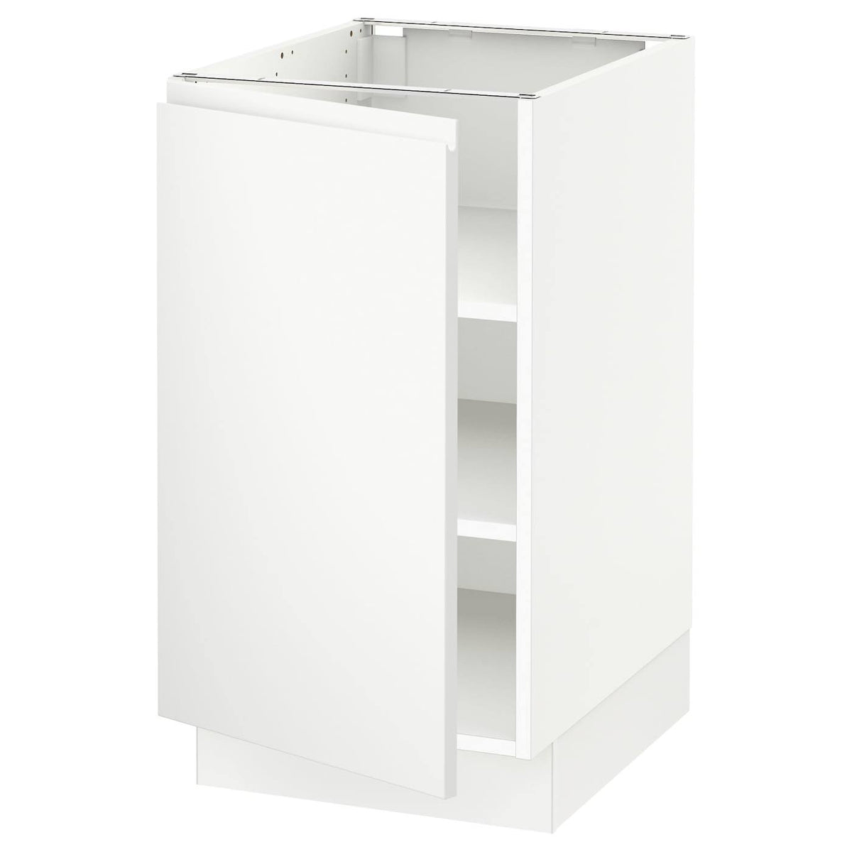 White Base Cabinet with Shelves B64392