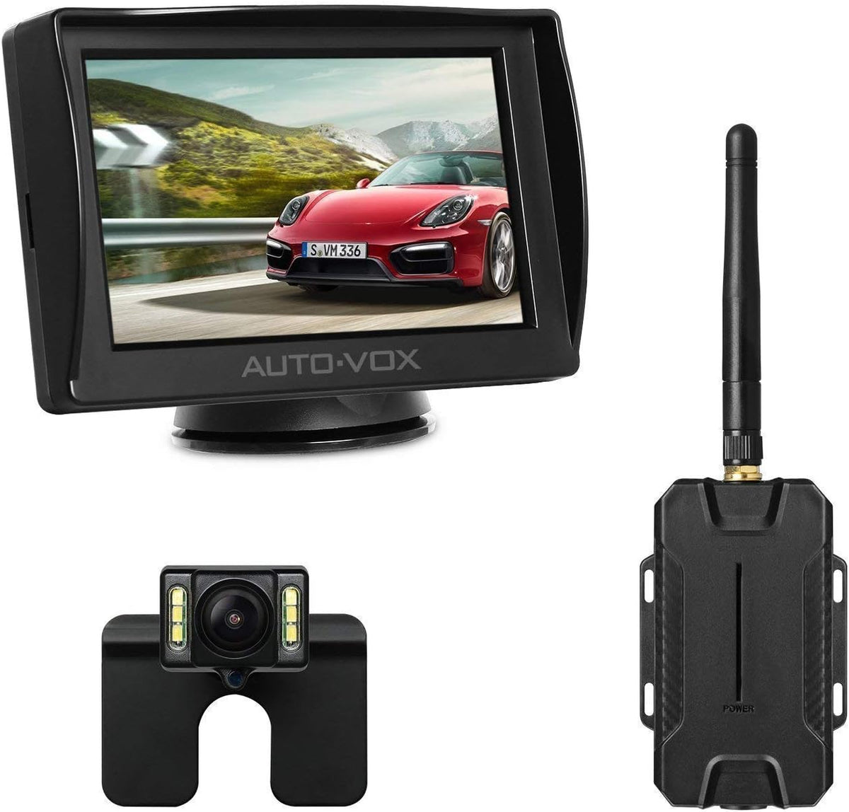 Wireless Backup Camera Kit with Night Vision HD Rear View Camera J724