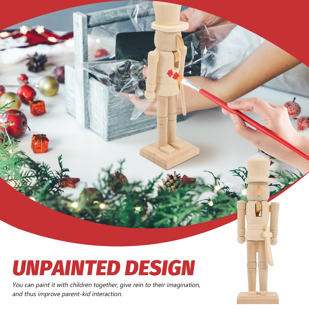 Black Unfinished Peg Dolls Nutcracker Decor R358688