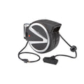 40 ft. 14/3 Gauge Retractable Cord Reel with Triple Tap, Black E566