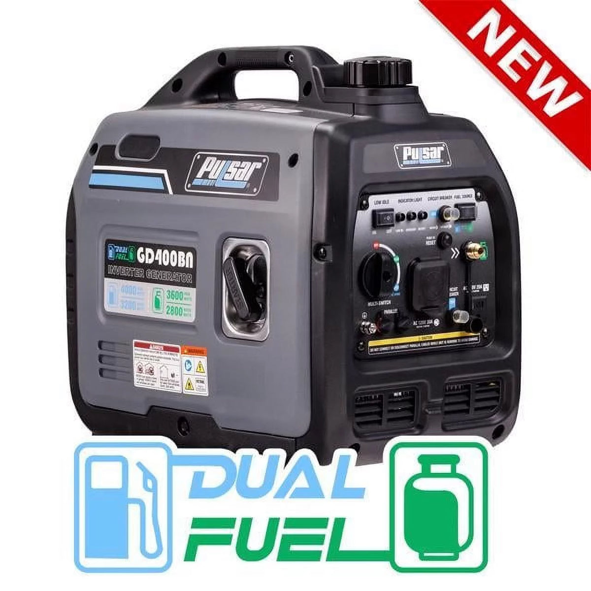 4000W Portable Dual Fuel Generator V24583