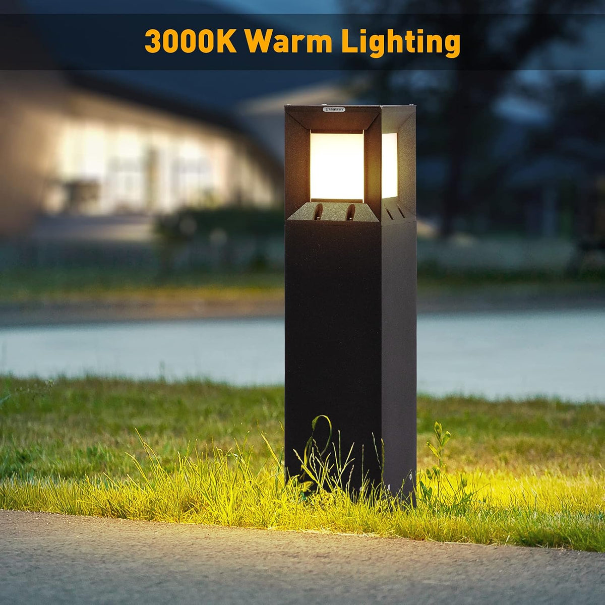 32 Inches Solar Landscape Path Light with IP54 Waterproof 3000K LED Outdoor Bollard Lighting O549773