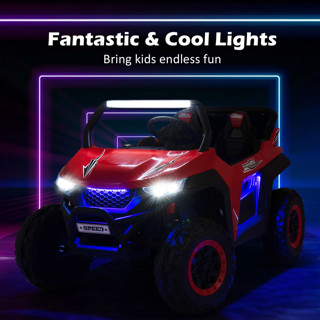 12V 2-Seater Kids Ride On UTV Electric Vehicle Pink F6552