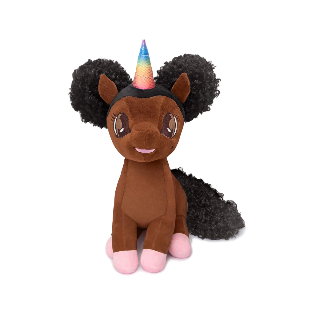 Black Unicorn Plush Toy 15 inch U746