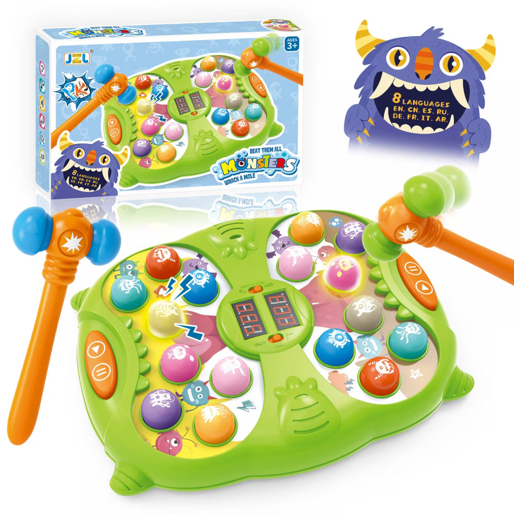 Whack A Mole Game Toy with 2 Hammers B9459