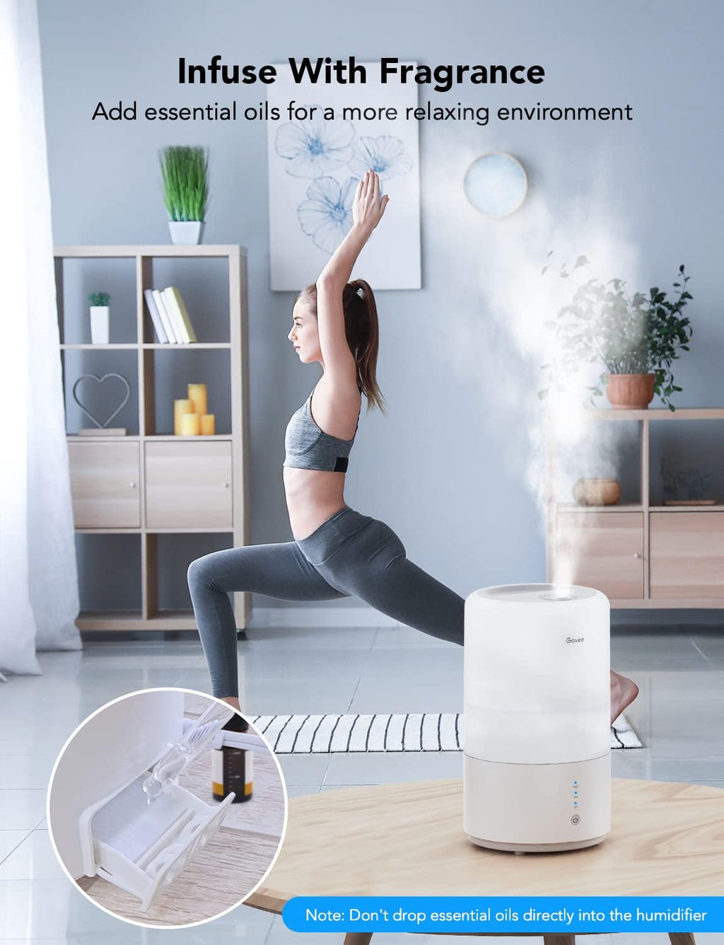 3L Top Fill Cool Mist Humidifier Pack of 2 S85153