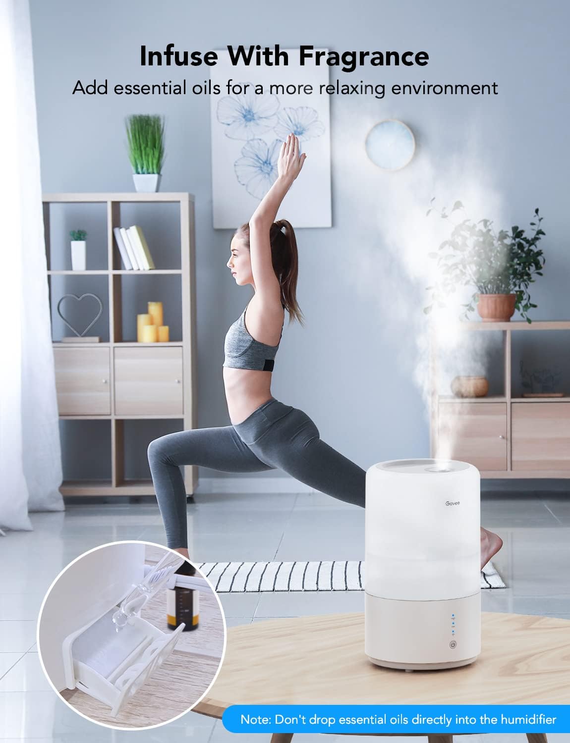 3L Top Fill Cool Mist Humidifier Pack of 2 S85153