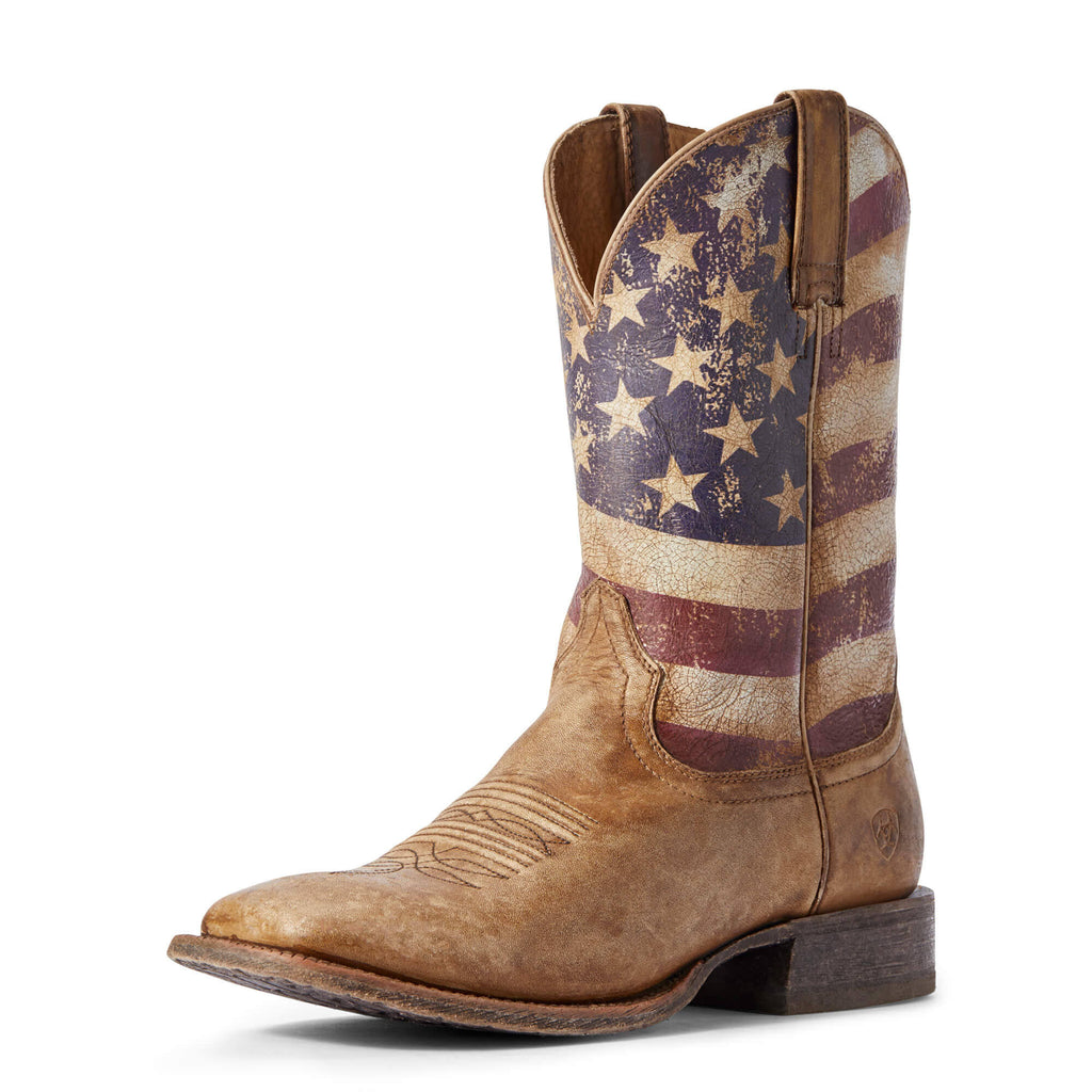 Distressed Brown Men&s Boots Z71883