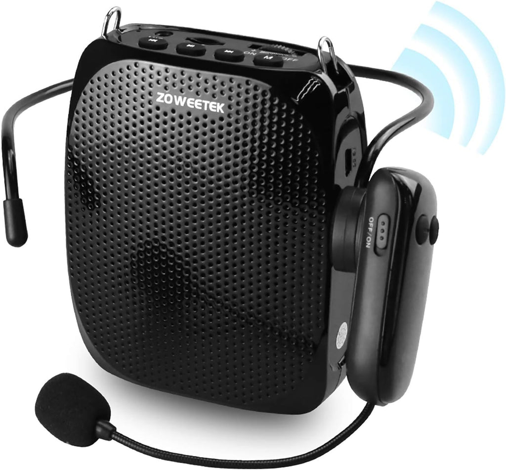 10W Portable Rechargeable Voice Amplifier with UHF Wireless Microphone Headset J920793