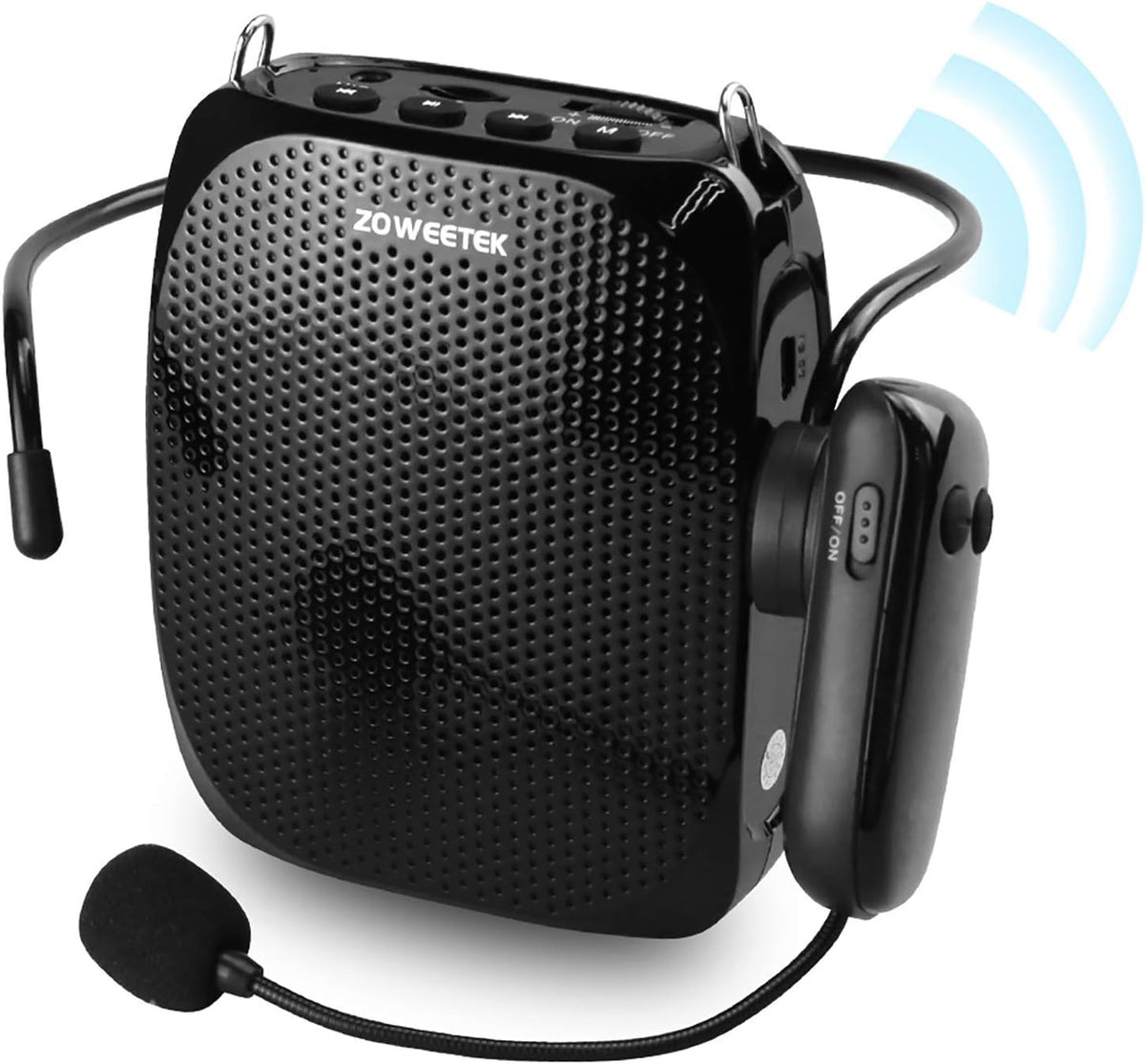 10W Portable Rechargeable Voice Amplifier with UHF Wireless Microphone Headset J920793