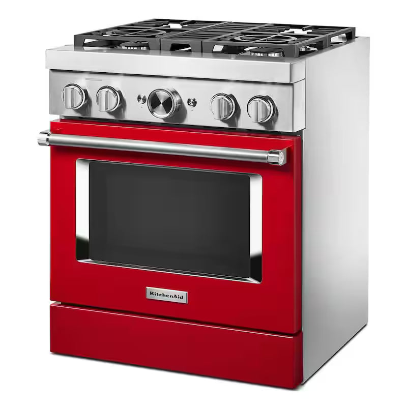 Passion Red 4-Burner Dual Fuel Freestanding Smart Range F27074