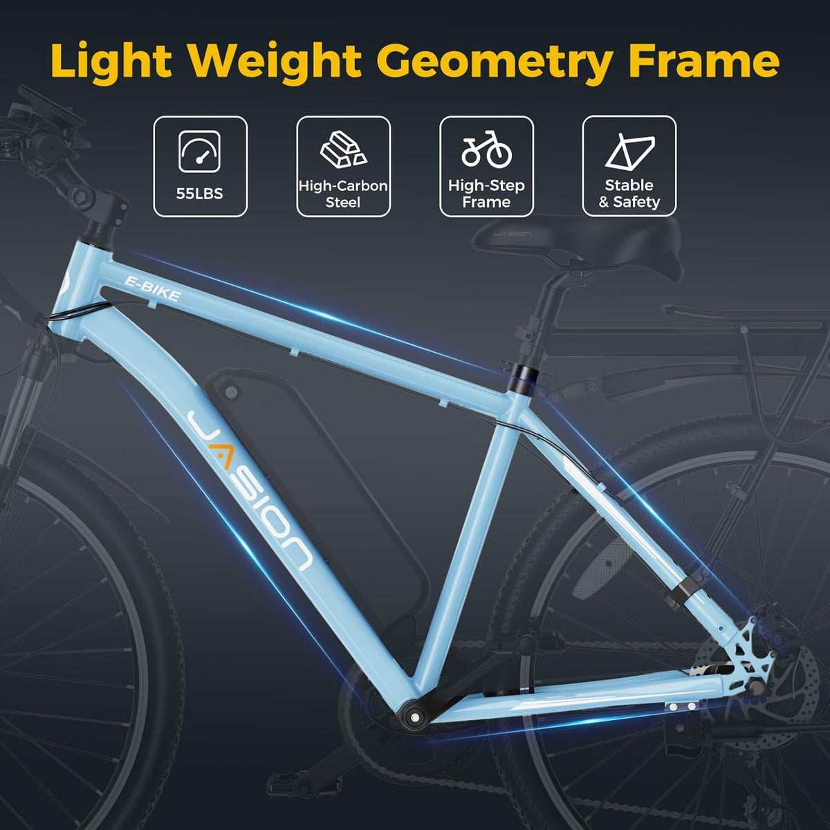 27.5" Electric Bike with 500W Brushless Motor and Front Fork Suspension K8787