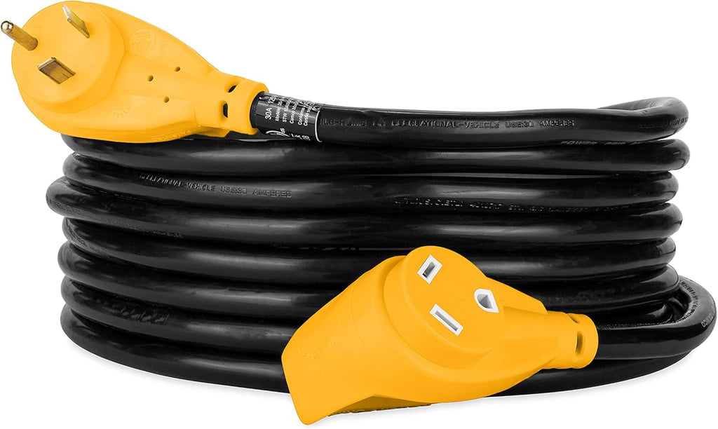 25-Foot 30-Amp 10-Gauge RV Extension Cord, Pack of 2 R67375