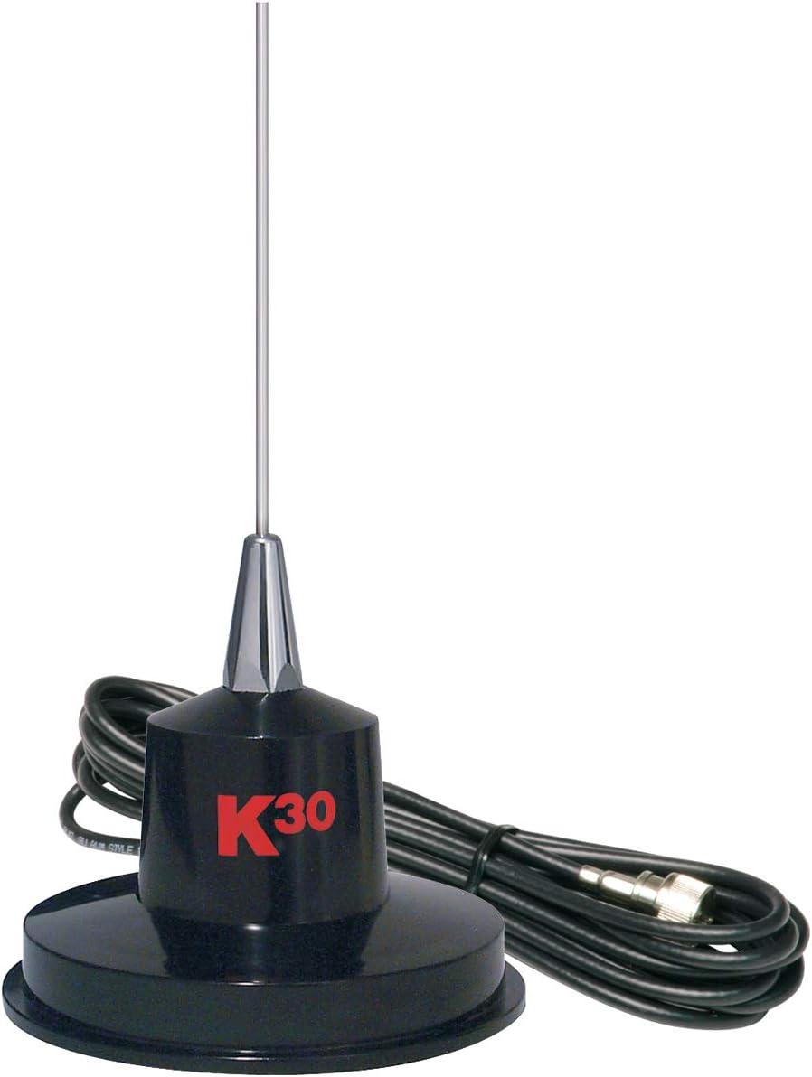 35" Stainless Steel CB Antenna, Black, Pack of 2 I2492