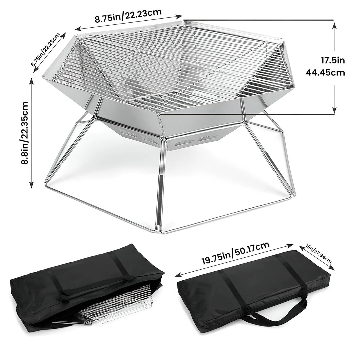 Portable Charcoal Grill K17956