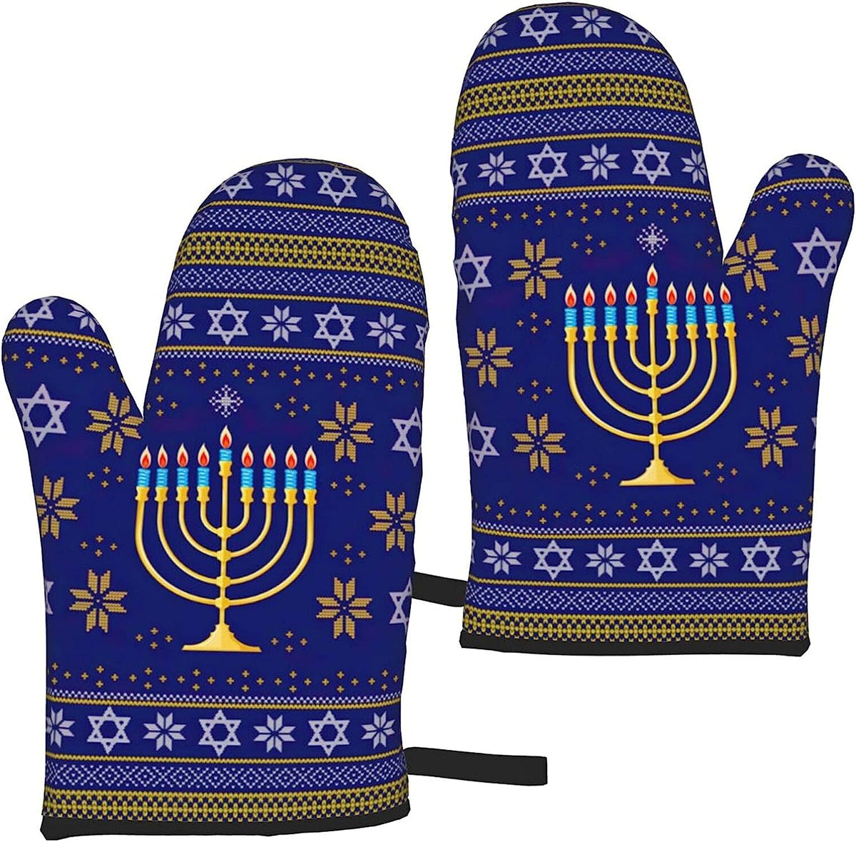 Oven Mitts Set of 2 Heat Resistant Kitchen Mittens Y693