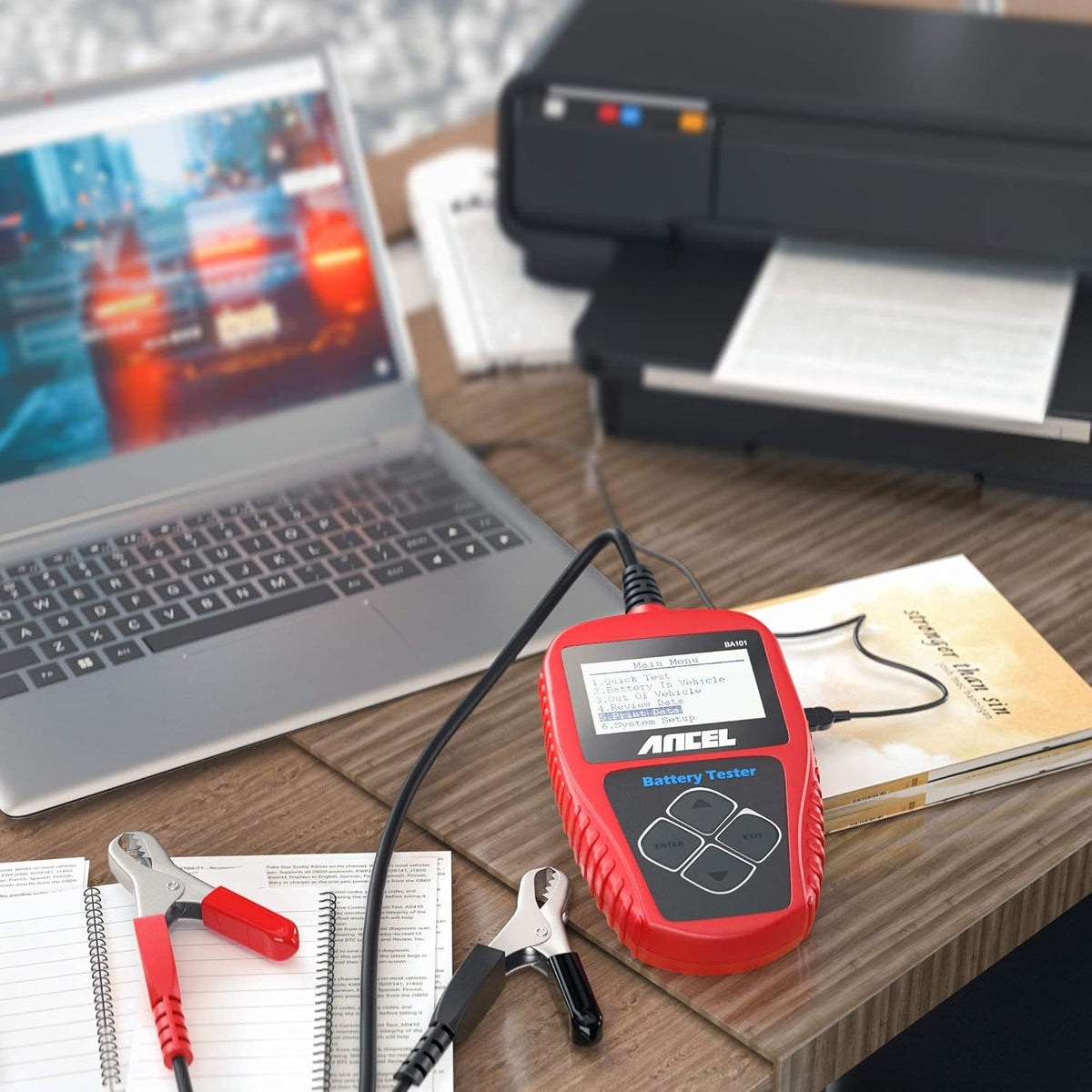 12V 100-2000 CCA Automotive Battery Tester Digital Analyzer F4174