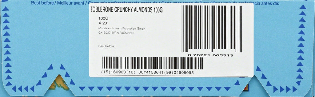3.52 oz Almond Chocolate Bars G79555