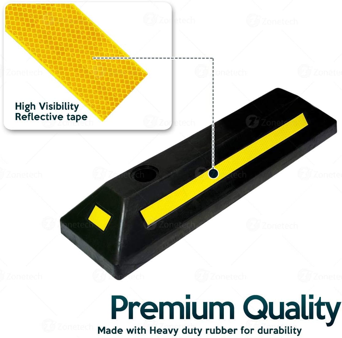 4 Pcs Rubber Parking Guide with Reflective Tape M7852