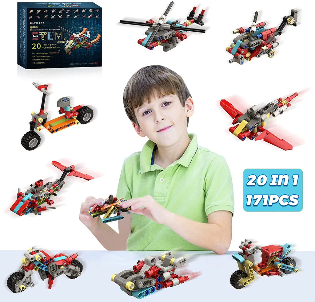 171Pcs 20-in-1 STEM Building Toys Construction Set Y3890