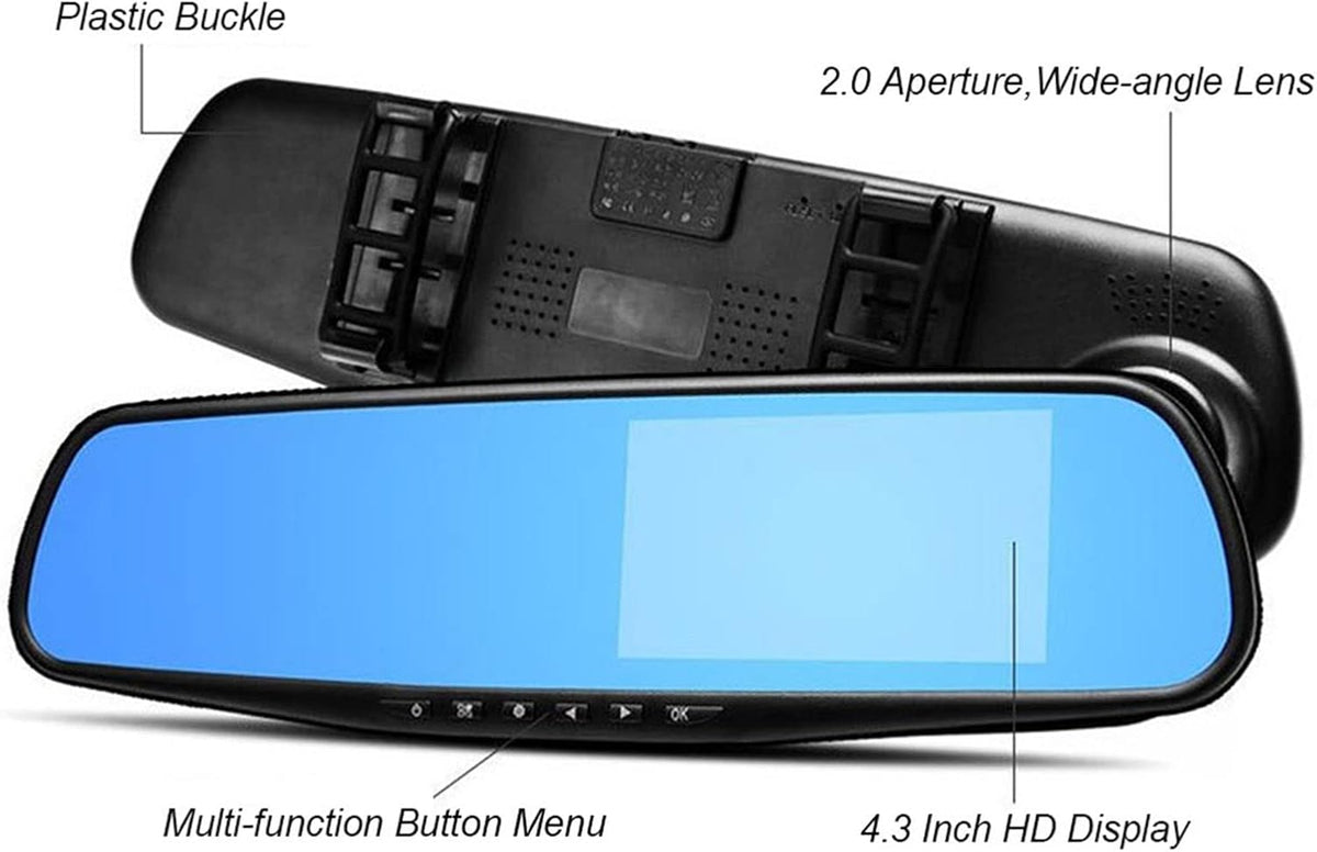 1080P Full HD Dual Camera Dash Cam 170 Wide Angle E212110