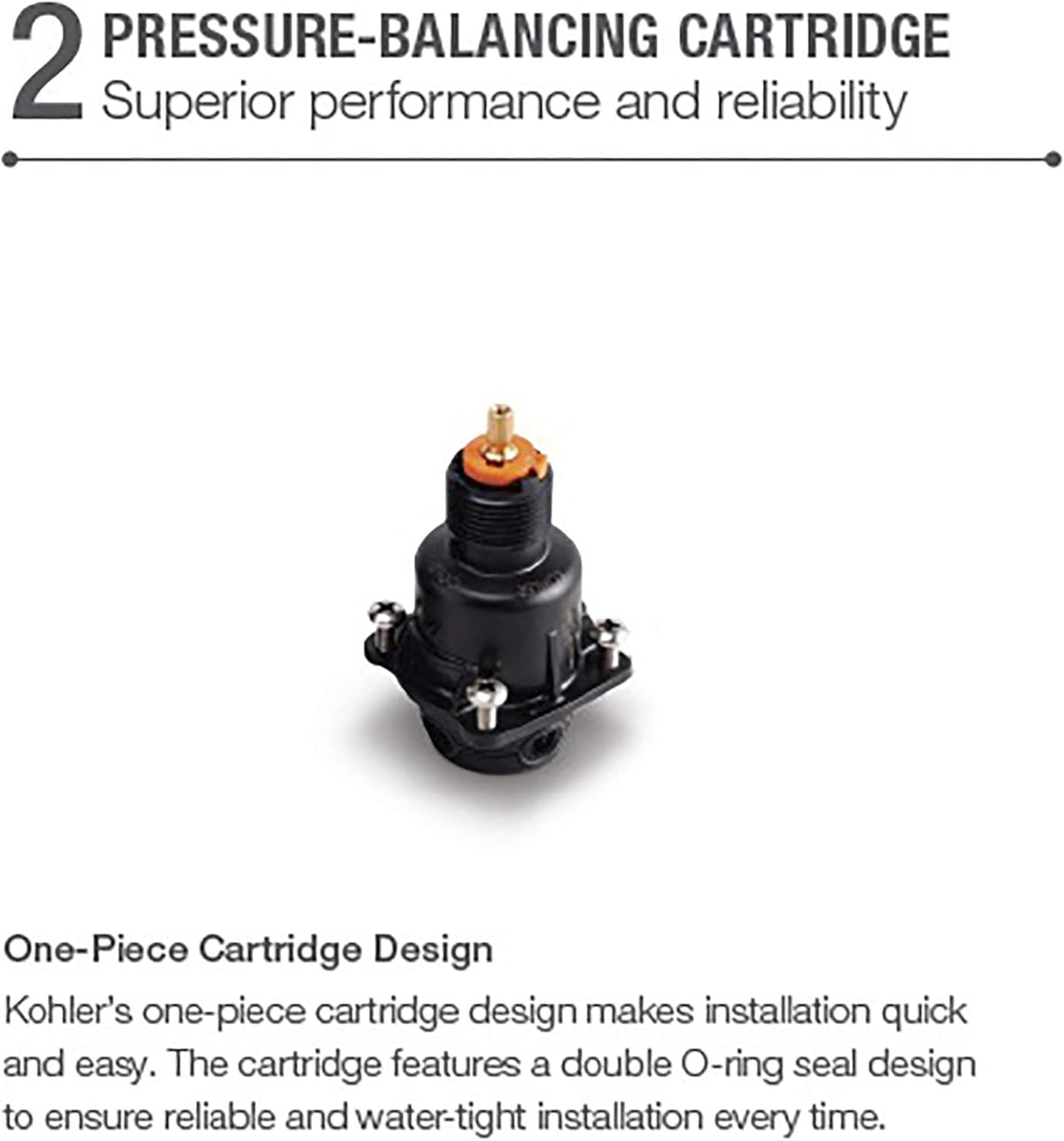 Pressure-Balancing Valve Body and Cartridge Kit L16869
