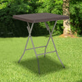 Square Rattan Plastic Folding Table B395