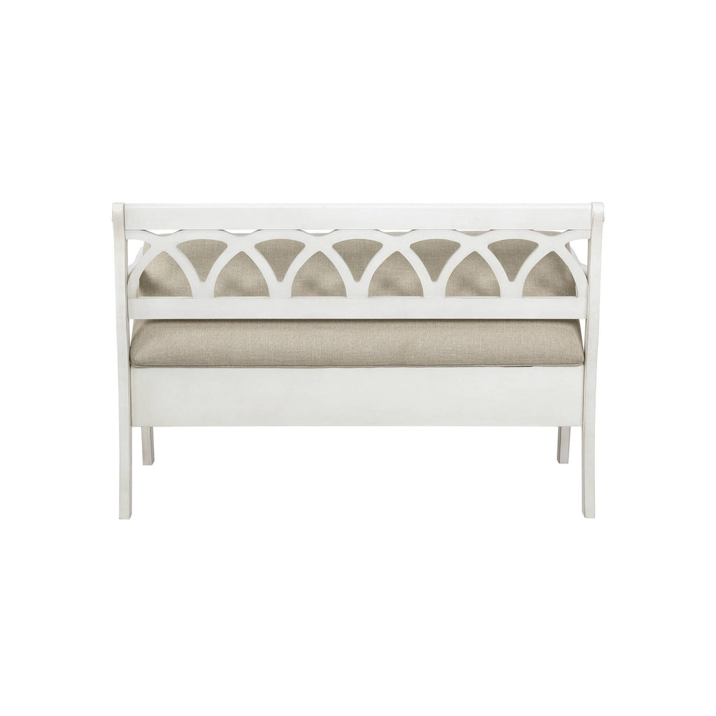 White Storage Bench R800