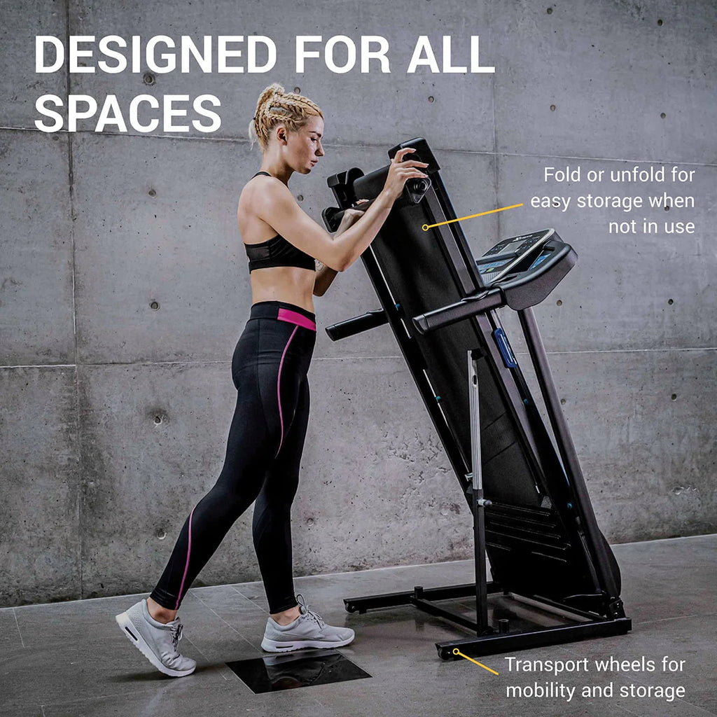 Folding Treadmill with Cushioned Deck and 3 Manual Incline Levels M35900