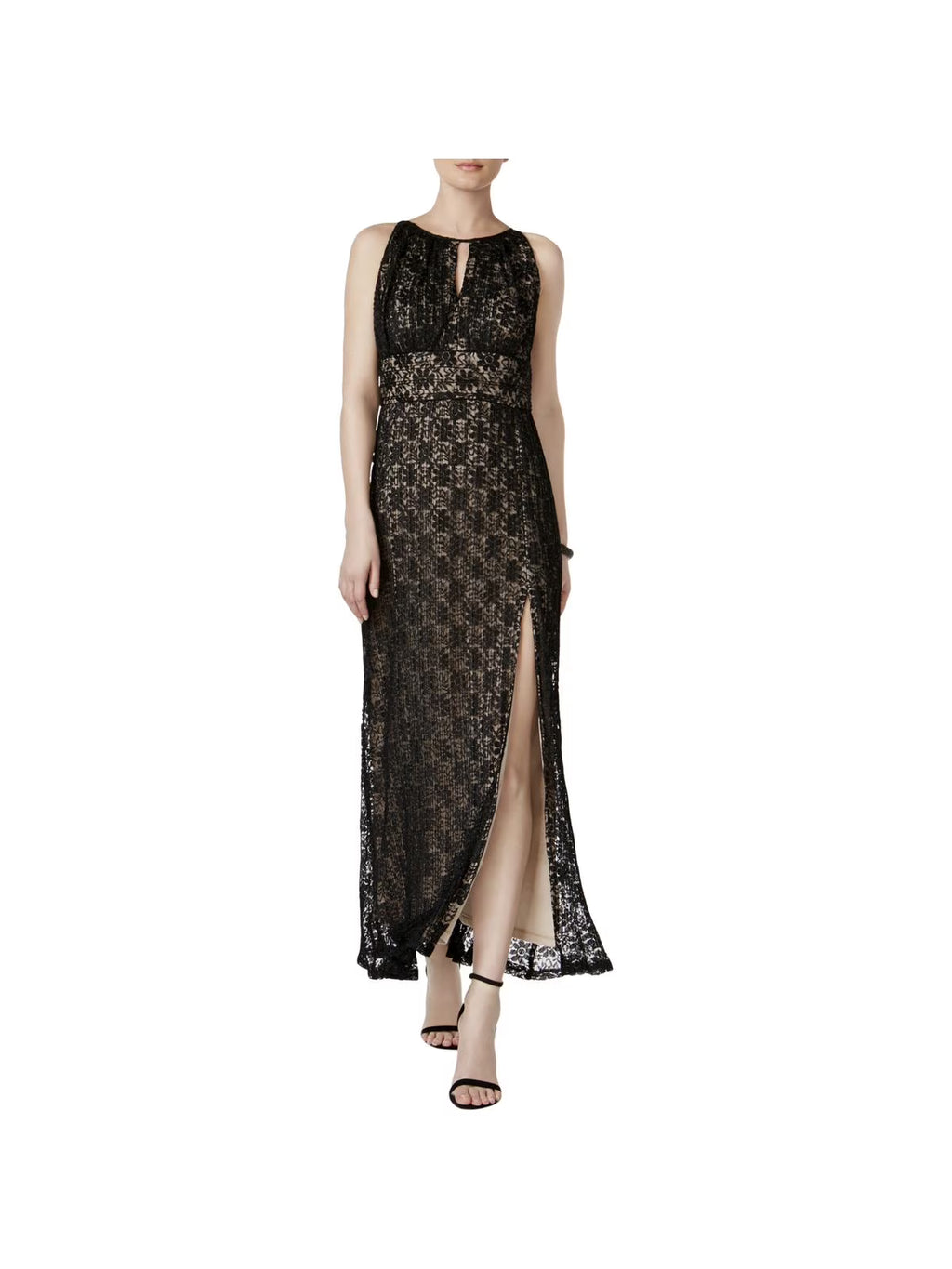 Lace Halter Evening Dress W434