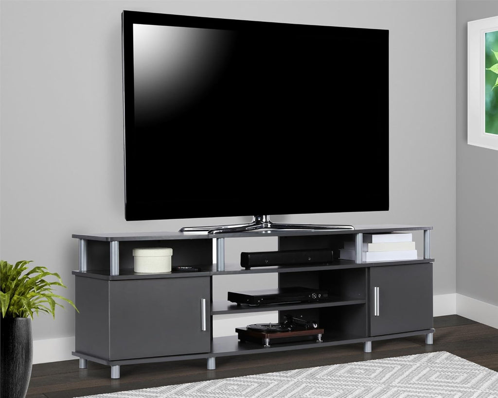 Gray Electric Fireplace TV Console T12347